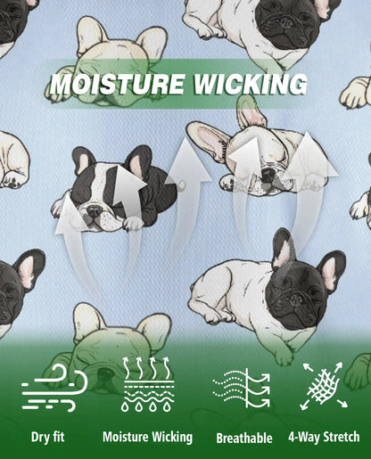 French Bulldog Pattern Polo Shirt | Azhawaiian