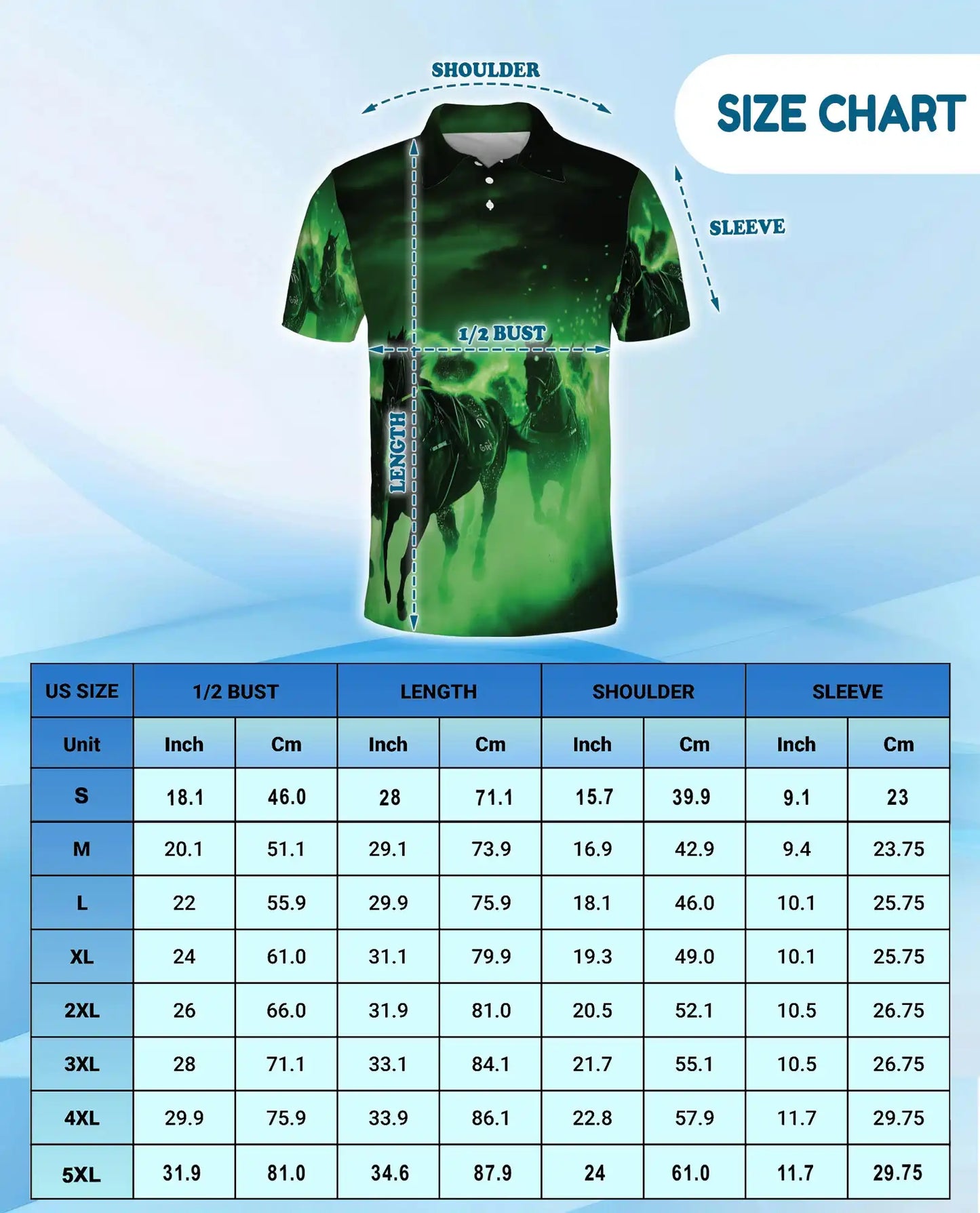 Black Horse Polo Shirt for Men, Mystic Racing Style | Azhawaiian