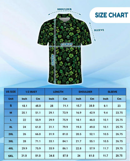 Blueberry Pattern Polo Shirt for Men, Summer Fruit Print | Azhawaiian