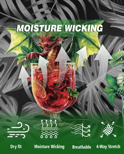 Dragon Tropical Cocktail Polo Shirt | Azhawaiian