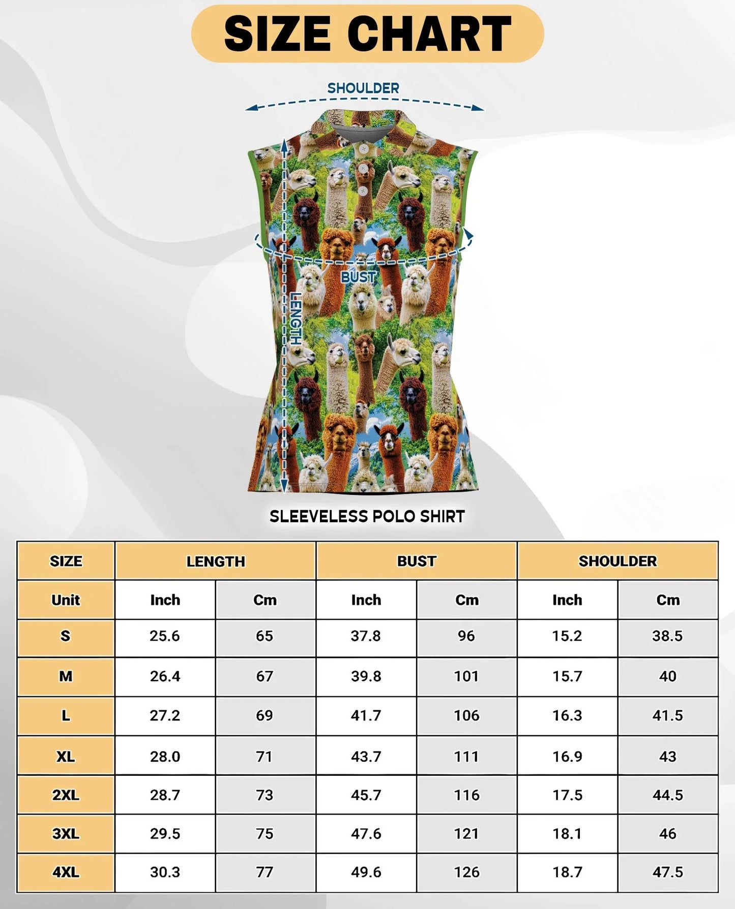 Alpaca Stays Cool Sleeveless Polo Shirt for Women | Azhawaiian