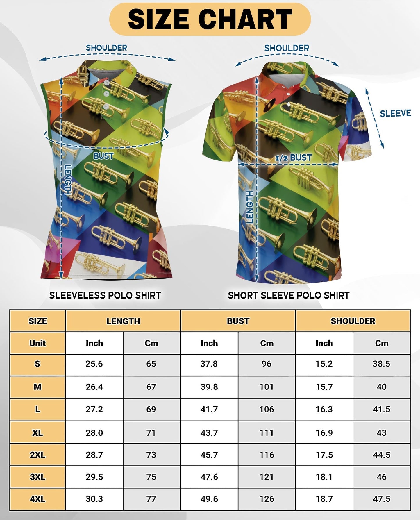 Musical Instrument Sleeveless Polo Shirt for Women | Azhawaiian