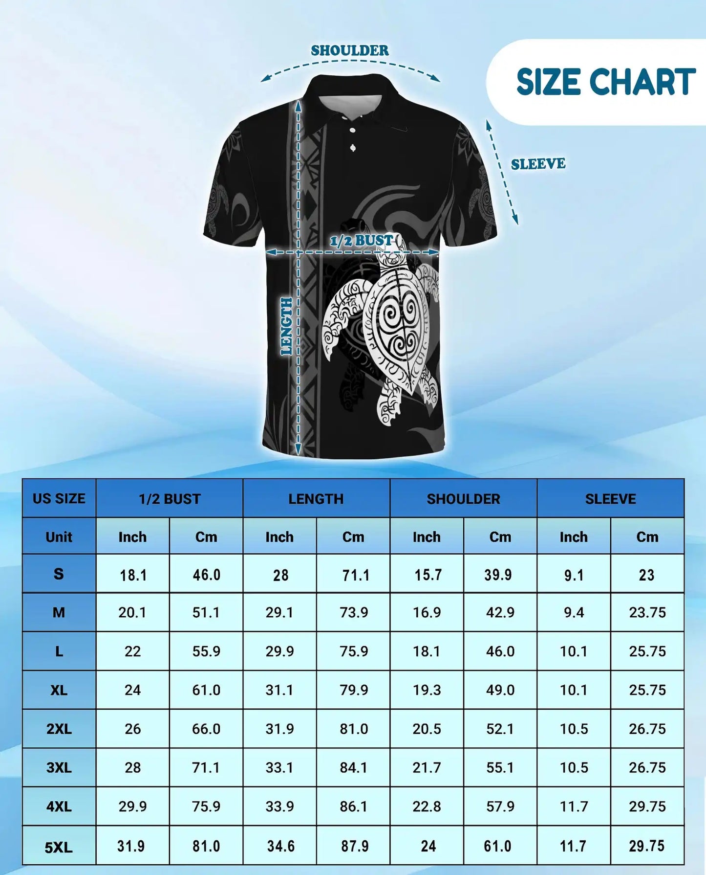 Polynesian Turtle Polo Shirt | Azhawaiian