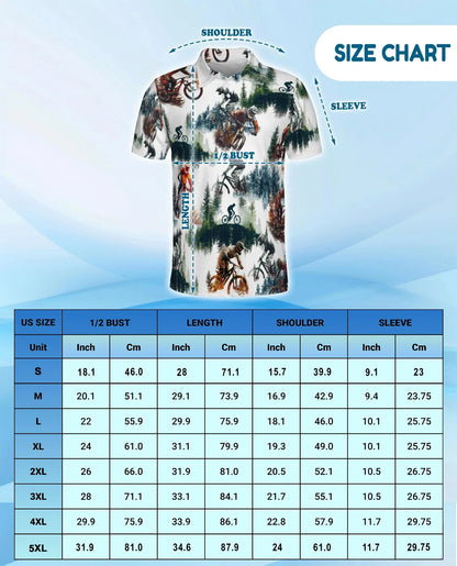 Mountain Biking Polo Shirt for Men, Outdoor Adventure Style | Azhawaiian