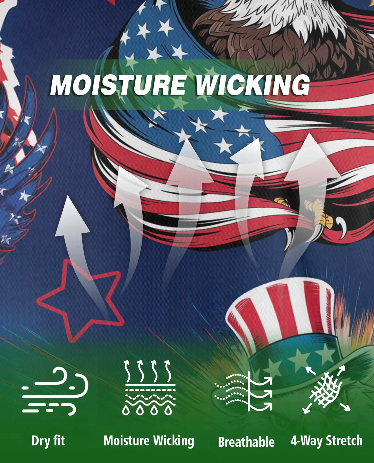 USA Eagle Polo Shirt | Azhawaiian