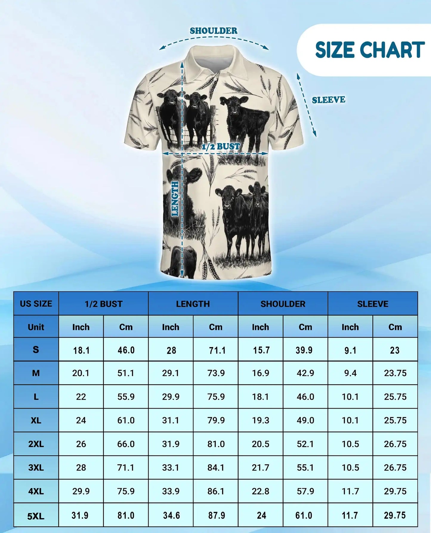 Black Angus Cattle Farm Polo Shirt-Rustic Ranch Country Design | Azhawaiian