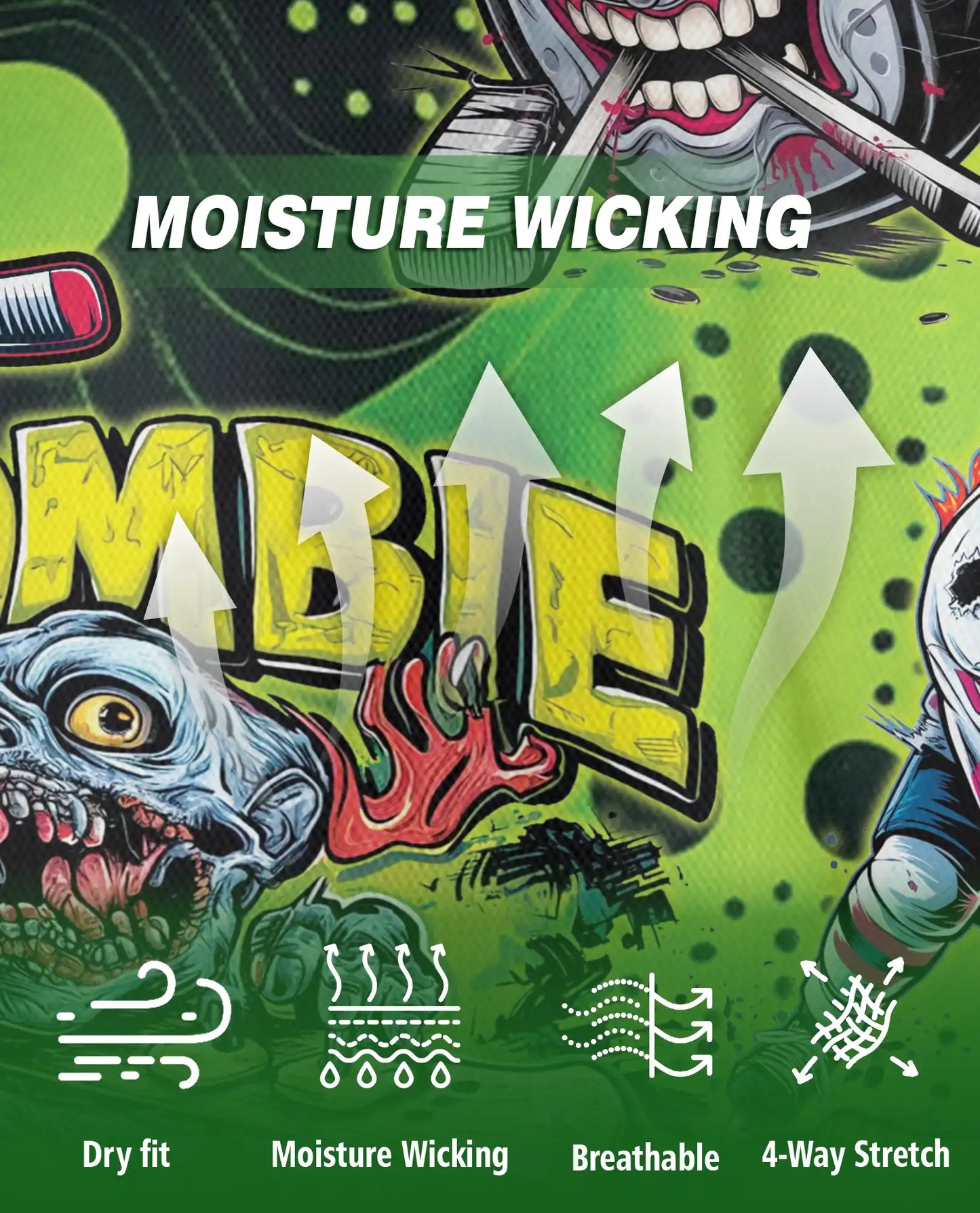 Zombie Hockey Polo Shirt | Azhawaiian