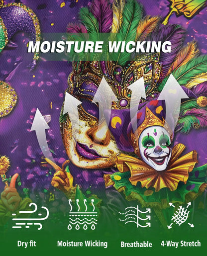 Mardi Gras Jester Hawaiian Polo Shirt | Azhawaiian