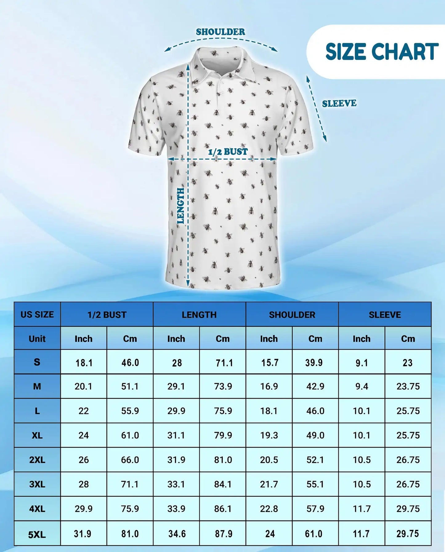 Bee Polo Shirt - Minimalist Honey Bee Pattern Nature Style | Azhawaiian