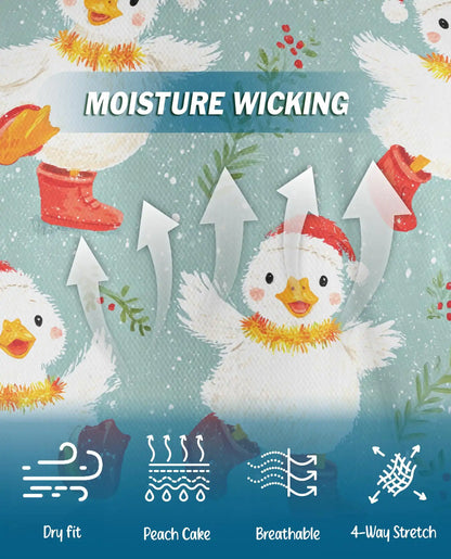 Christmas Duck Polo Shirt - Cute Holiday Winter Style | Azhawaiian