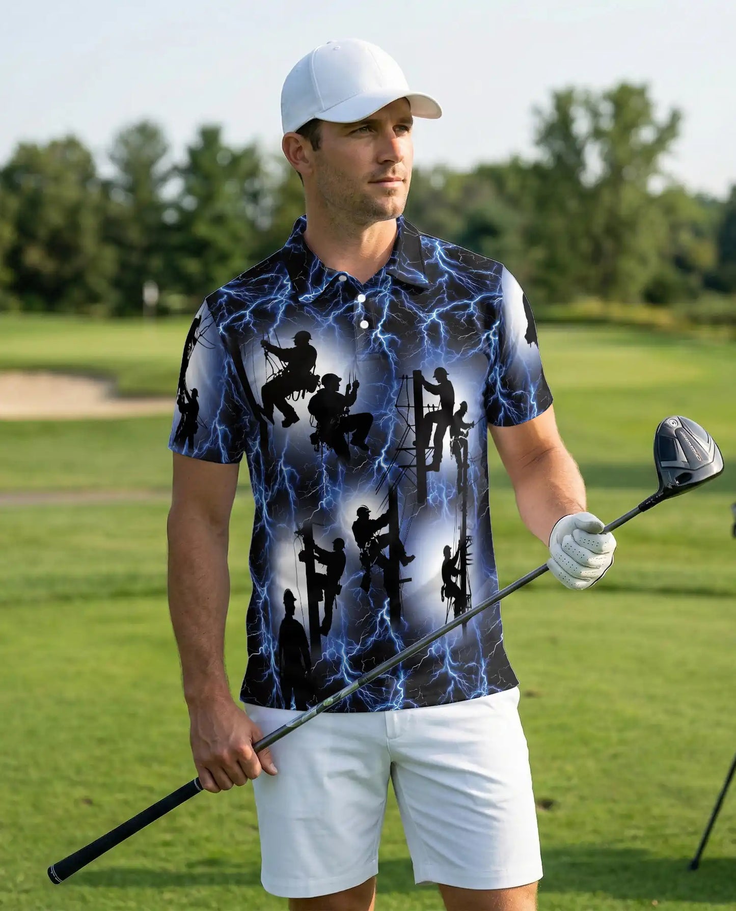 Lineman Polo Shirt, Electric Worker Style | Azhawaiian