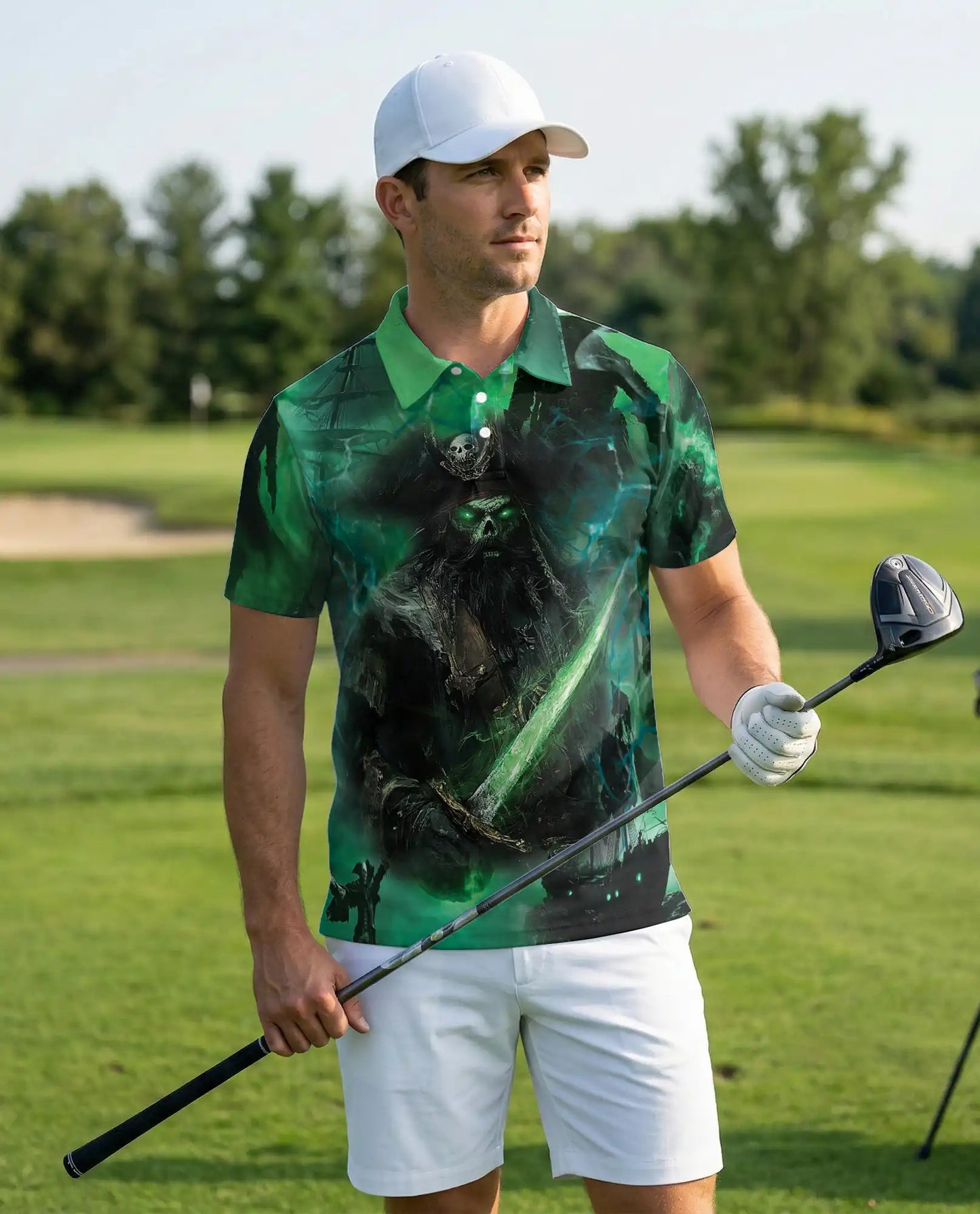 Ghost Pirate Polo Shirt | Azhawaiian