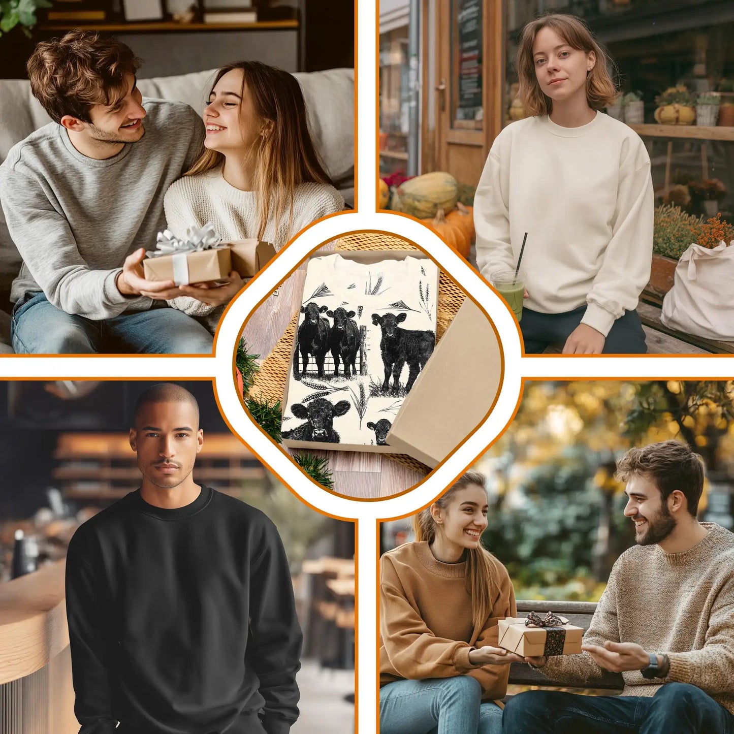 Vintage Cattle Farm Lovers Farmer Sweatshirt – Vintage 3D All Over Print Design