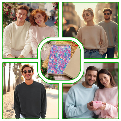 Neon Flower Sweatshirt – Colorful Graphic 3D All Over Print Design