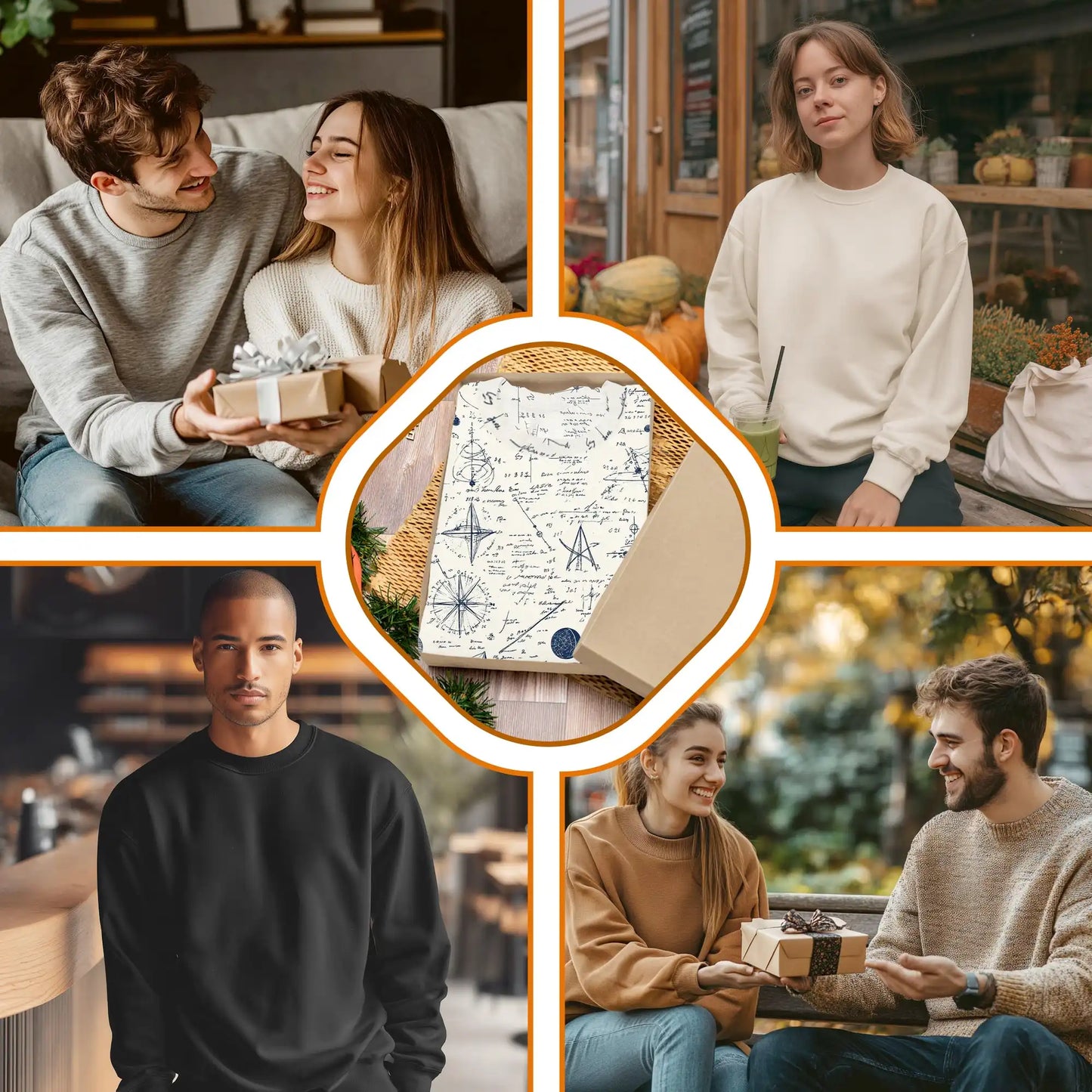 Math Love Pattern Sweatshirt – Colorful Graphic 3D All Over Print Design