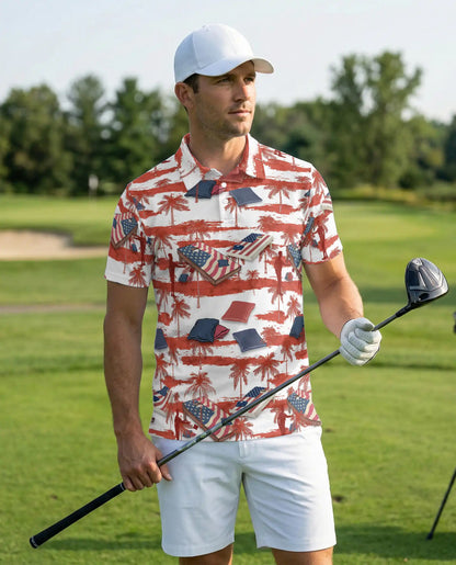 Cornhole Polo Shirt | Azhawaiian