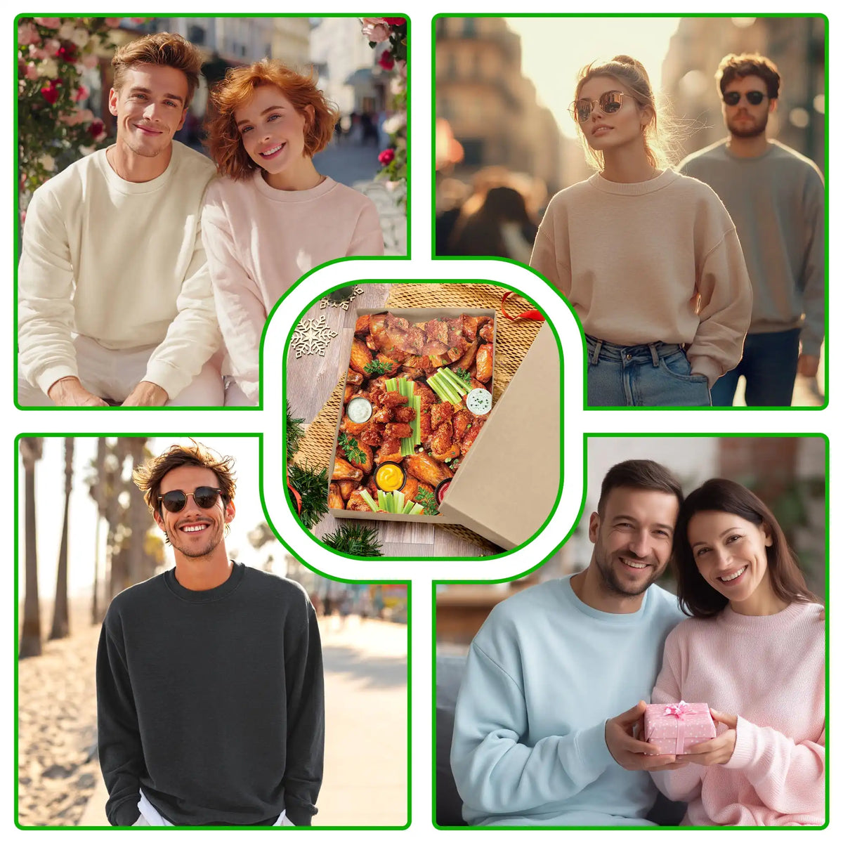Chicken Wing Sweatshirt – Colorful Graphic 3D All Over Print Design