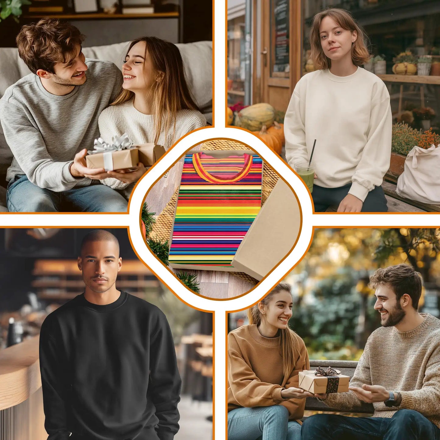 Mexican Serape Pattern Sweatshirt – Colorful Graphic 3D All Over Print Design