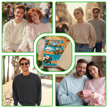 Wrestling Beach Sweatshirt – Tropical 3D All Over Print Design