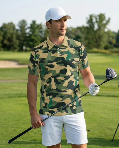 Dog Camo Polo Shirt | Azhawaiian
