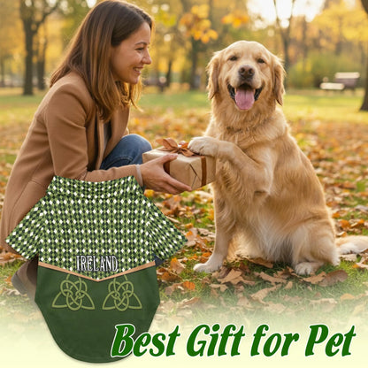 Ireland St Patrick’s Day Matching Dog Owner Hawaiian Shirts, Funny Pet Aloha Shirt for Beach Vacation - Azhawaiian