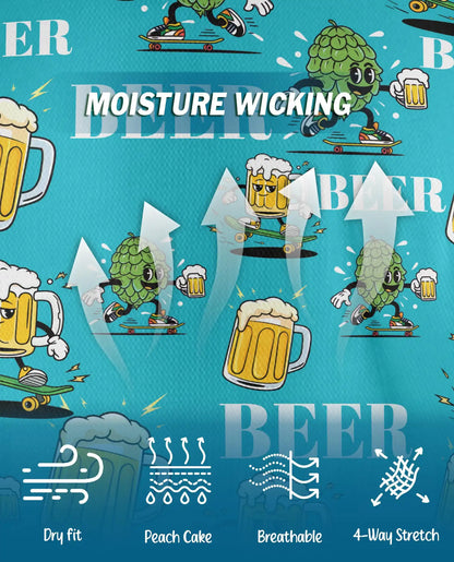 Funny Beer Polo Shirt - Craft Brew Party Tropical Style | Azhawaiian