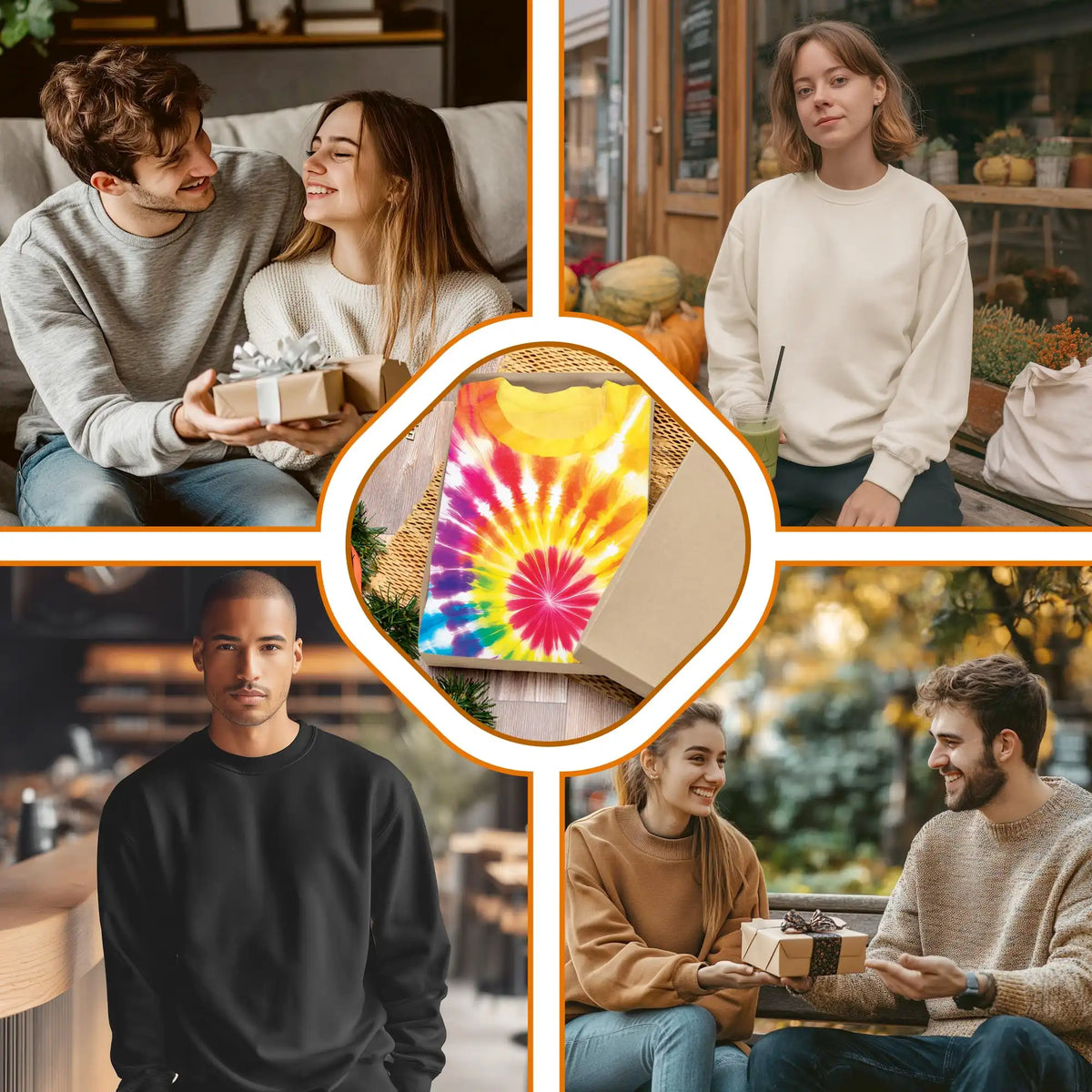 Tie Dye Sweatshirt – Colorful Graphic 3D All Over Print Design