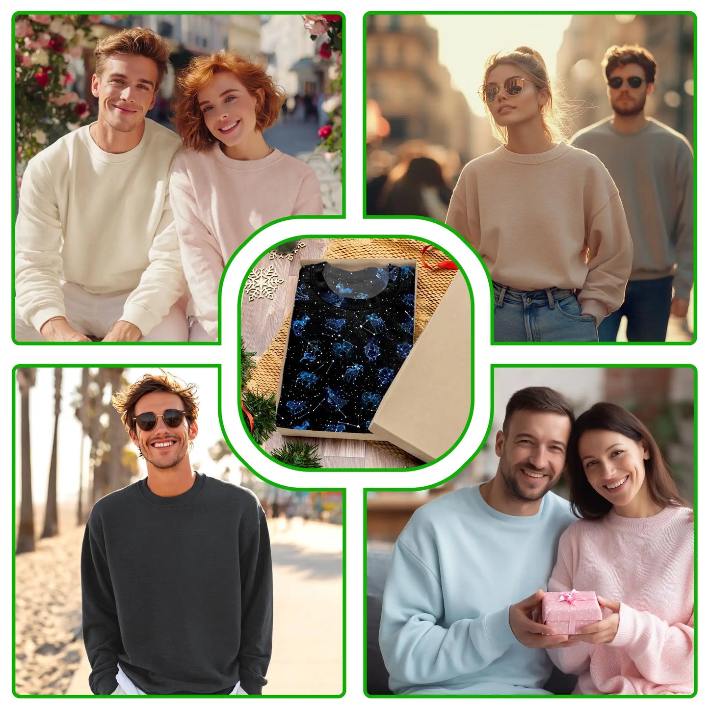 Zodiac Print Sweatshirt – Colorful Graphic 3D All Over Print Design