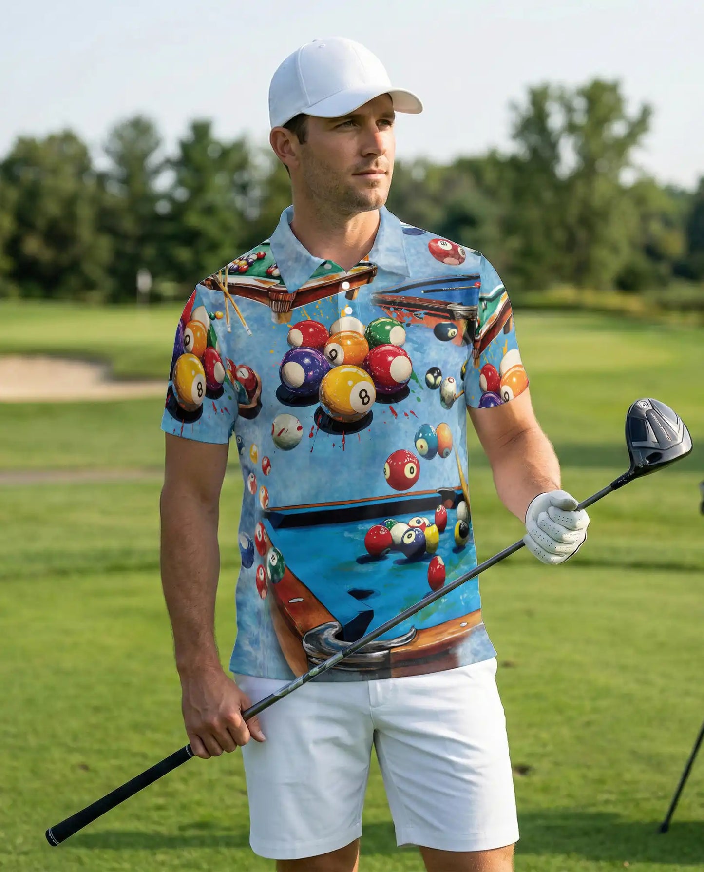 Billiards Pool Ball Polo Shirt | Azhawaiian