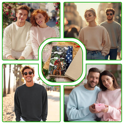 Horse Racing Tropical Leaves Sweatshirt – Tropical 3D All Over Print Design