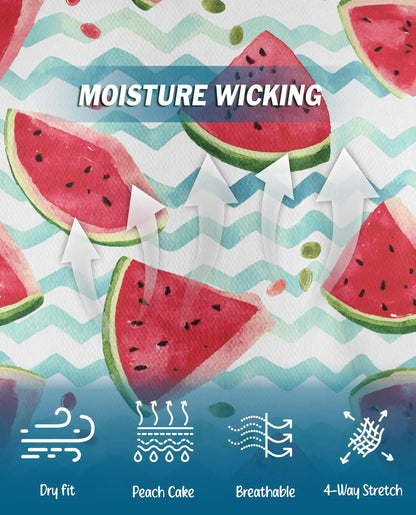 Watermelon Polo Shirt - Summer Fruit Beach Vibes Style | Azhawaiian