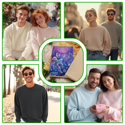 Neon Astronauts Sweatshirt – Colorful Graphic 3D All Over Print Design