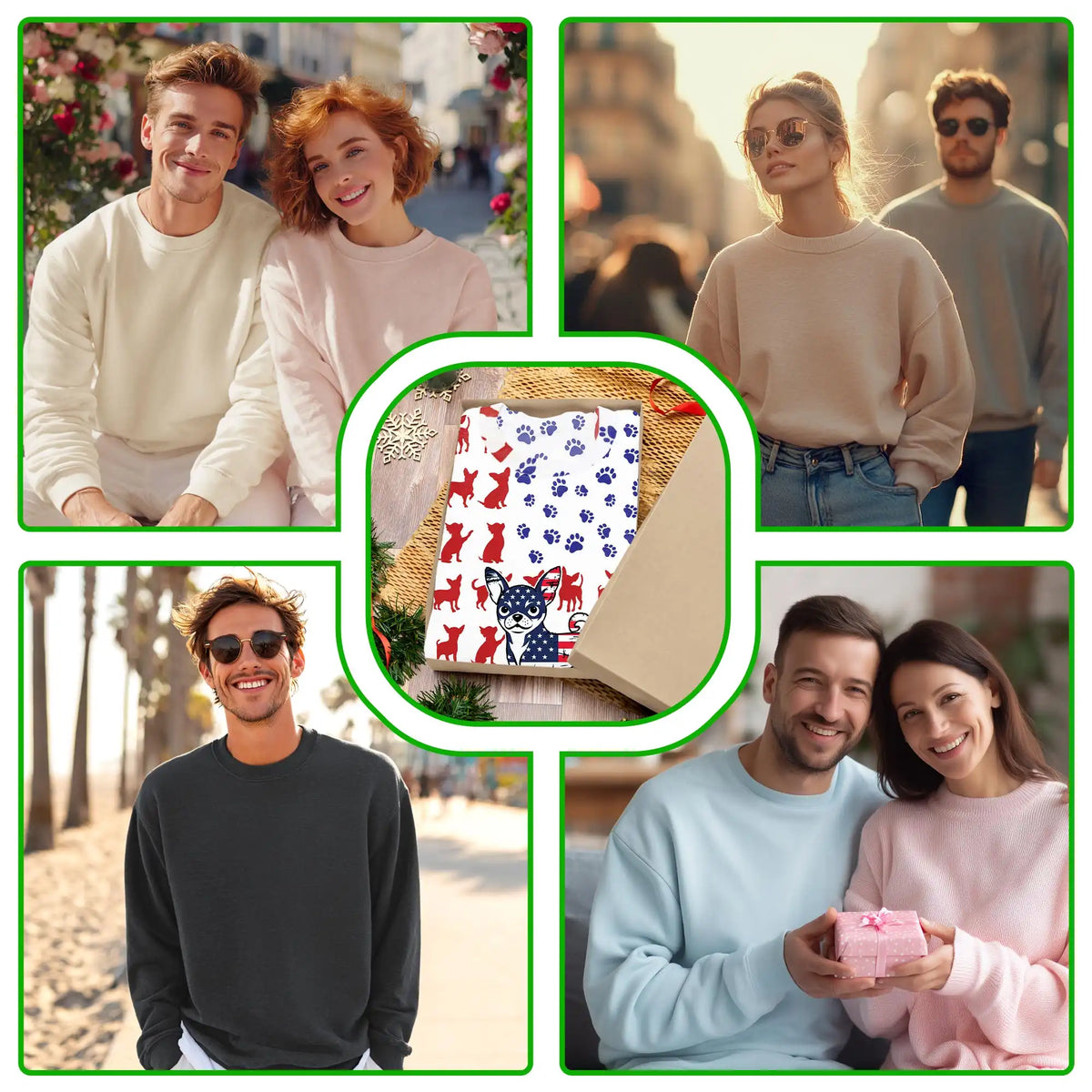 American Chihuahua Sweatshirt – Colorful Graphic 3D All Over Print Design