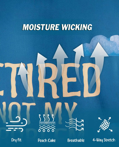 Retired Not My Problem Anymore Polo Shirt - Beach Retirement Style | Azhawaiian
