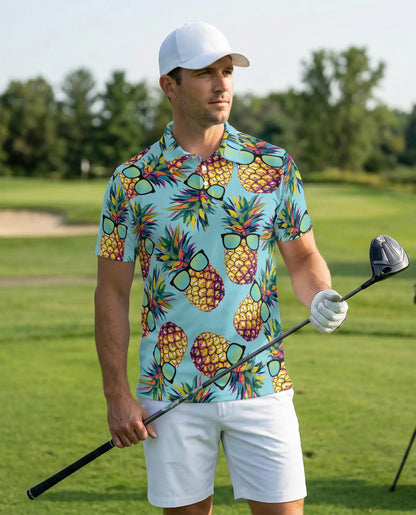 Funny Pineapple Polo Shirt | Azhawaiian