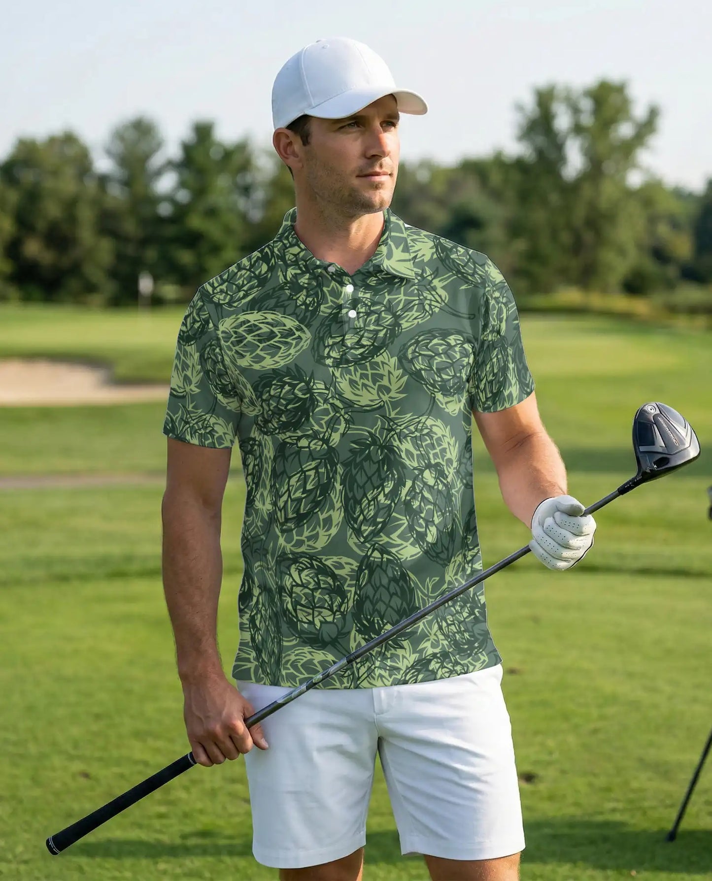 Hop Cone Beer Polo Shirt | Azhawaiian