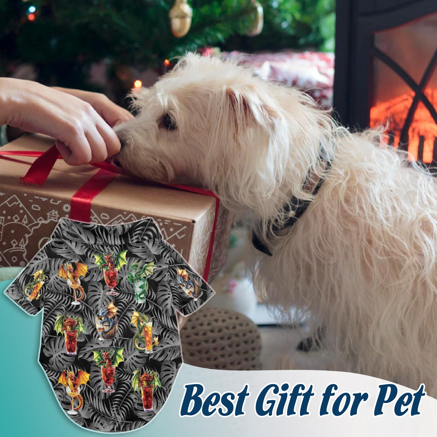 Dragon Cocktail Matching Dog Owner Hawaiian Shirts, Funny Pet Aloha Shirt for Beach Vacation - Azhawaiian