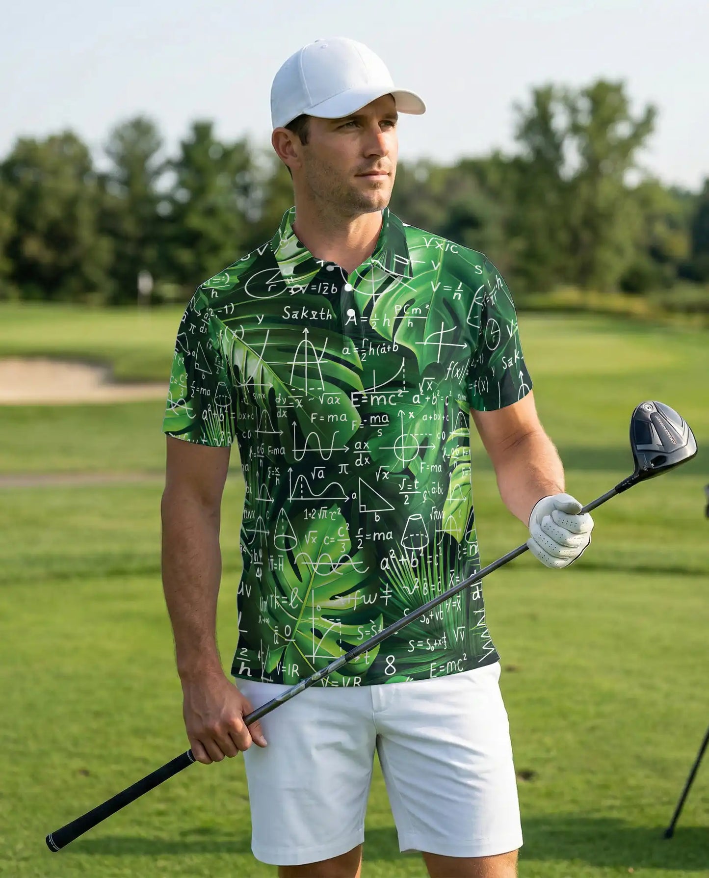 Math Formula Polo Shirt, Science Equation Print | Azhawaiian