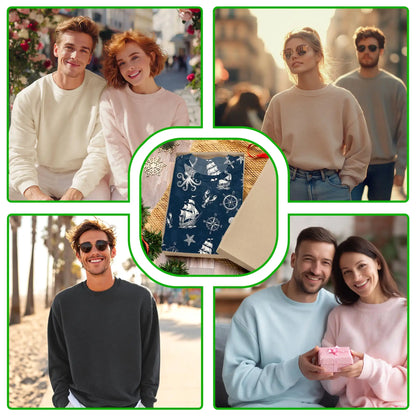 Vintage Nautical Pattern Sweatshirt – Vintage 3D All Over Print Design