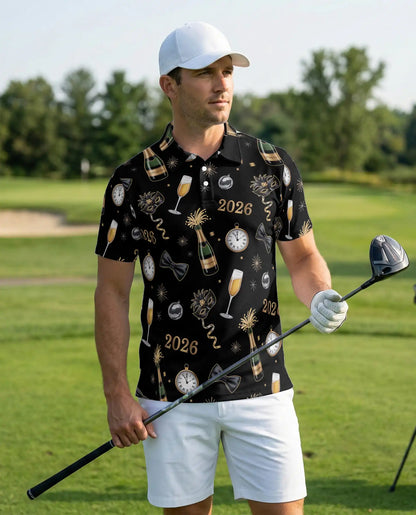 2026 New Year Party Polo Shirt | Azhawaiian