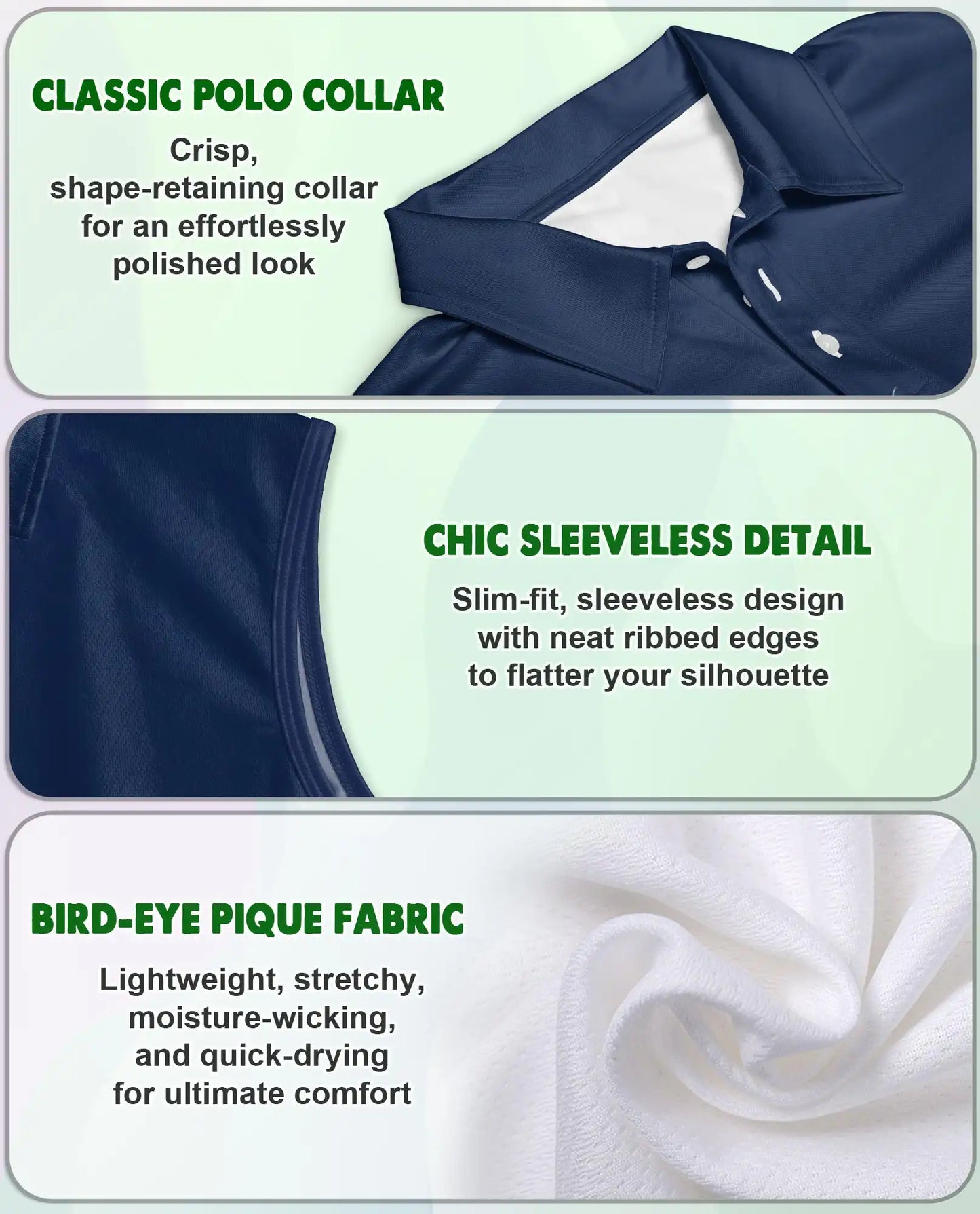 Humpback Whale Ocean Sleeveless Polo Shirt for Women
