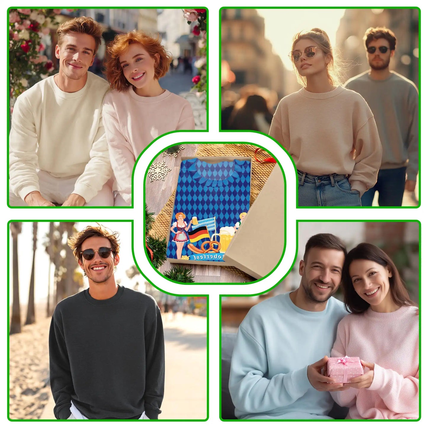 Oktoberfest Beer Sweatshirt – Colorful Graphic 3D All Over Print Design