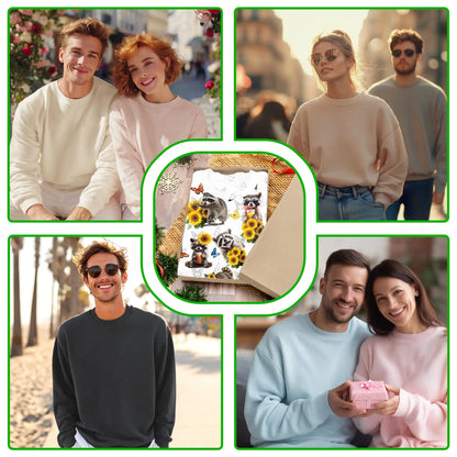 Raccoon Sunflower Sweatshirt – Colorful Graphic 3D All Over Print Design