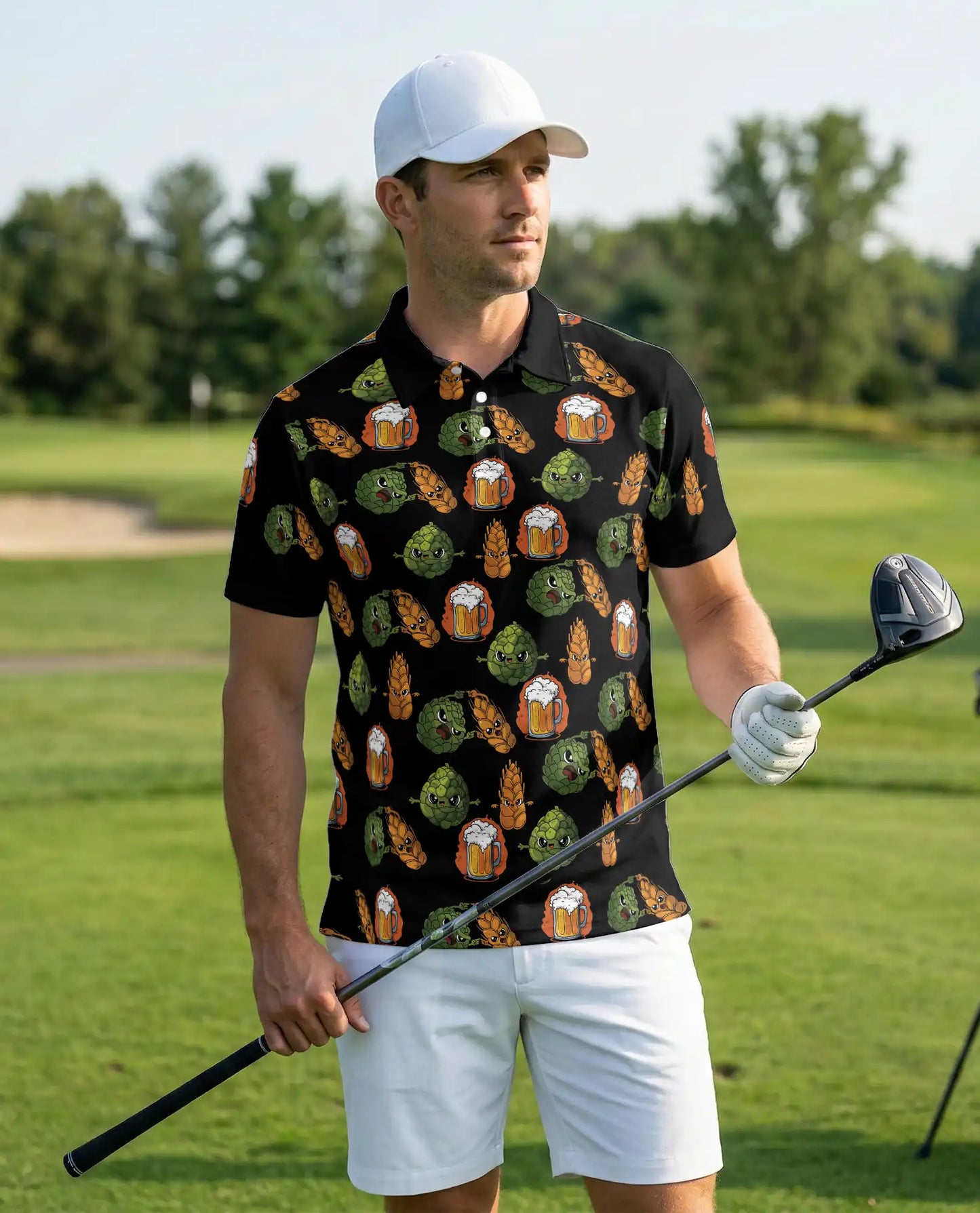 Beer Hop Polo Shirt, Funny Craft Beer Style | Azhawaiian