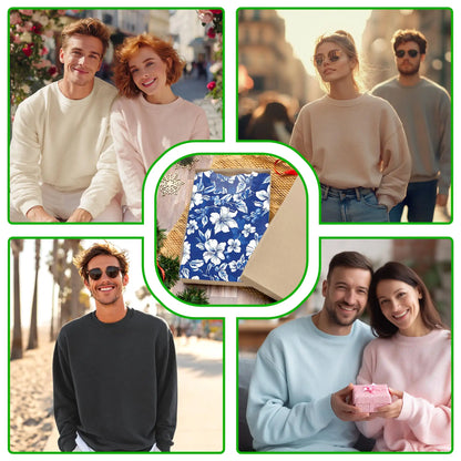 Tropical Hibiscus Blue Sweatshirt – Tropical 3D All Over Print Design