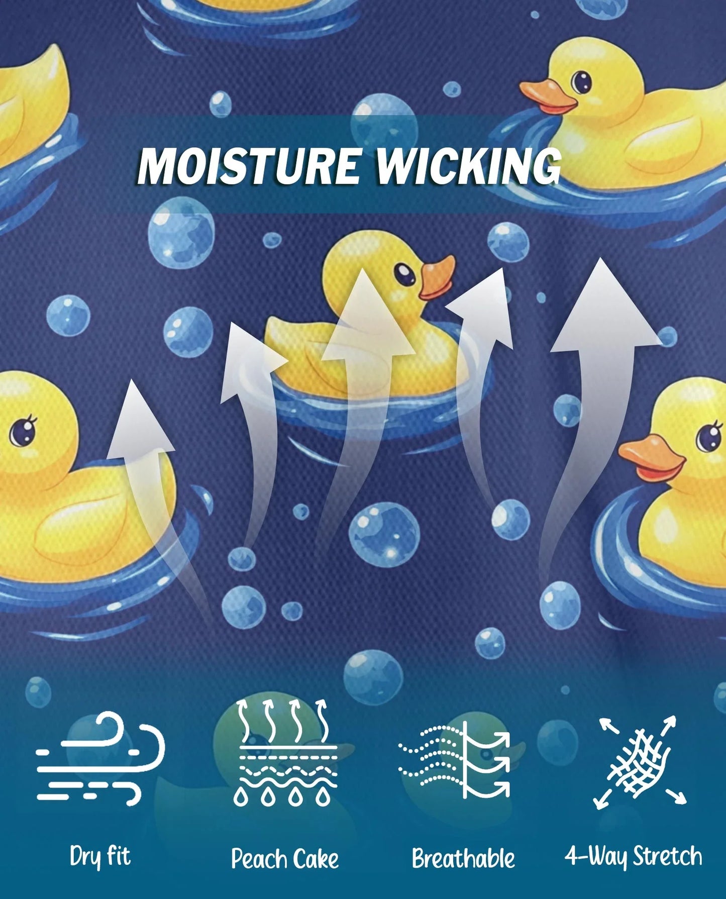 Duck Pattern Polo Shirt for Men, Cute Wildlife Style | Azhawaiian