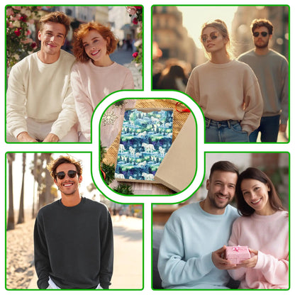 Winter Wolf Sweatshirt – Colorful Graphic 3D All Over Print Design