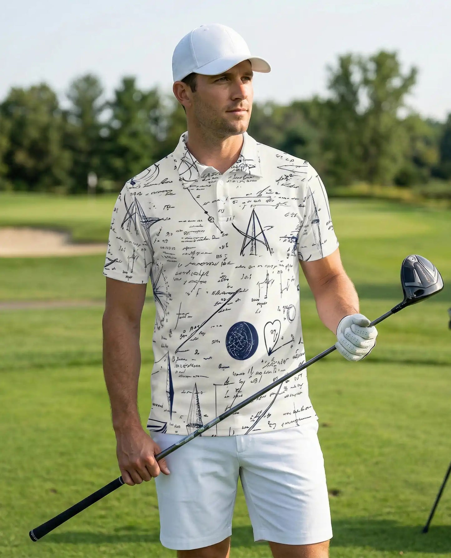 Math Formula Sketch Polo Shirt | Azhawaiian