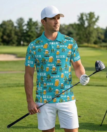 Beer Skate Polo Shirt, Funny Craft Beer Style | Azhawaiian