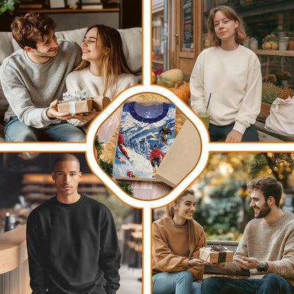 Vintage Skiing Sweatshirt – Vintage 3D All Over Print Design